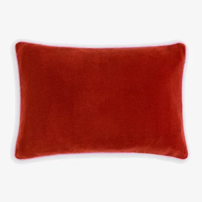 La Redoute Gusali Two-Tone Velour Rectangular Cushion Cover 60x40cm