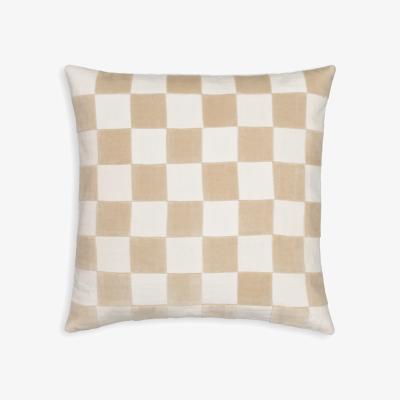 La Redoute Lysmée 40 x 40cm Checkerboard 100% Cotton Cushion Cover