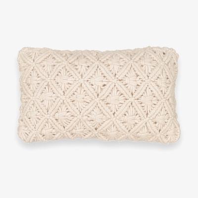 La Redoute Thera Macrame Wool and Cotton Cushion Cover