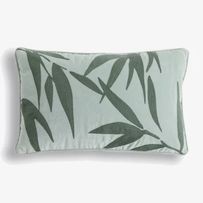 La Redoute Niara Rectangular Cushion Cover in Embroidered Cotton Velour