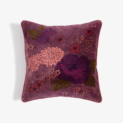 La Redoute Velluto Cushion Cover in Velour 45x45cm