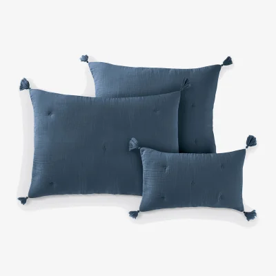 La Redoute Kulma Quilted Cushion Cover in Cotton Muslin