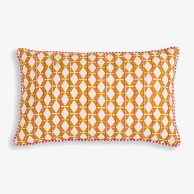 La Redoute Ika Cotton Satin Rectangular Cushion Cover