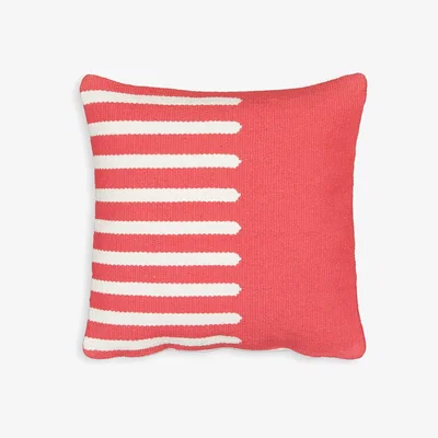 La Redoute Corozo Striped 100% Cotton Cushion Cover