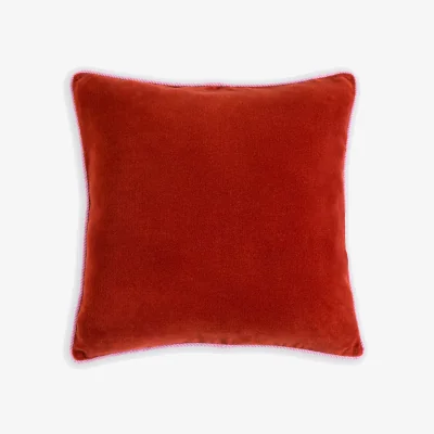 La Redoute Gusali Square Two-Tone Cushion Cover 50x50cm in Velour