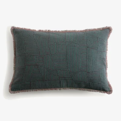 La Redoute Sorine Linen/Cotton Embroidered Cushion Cover