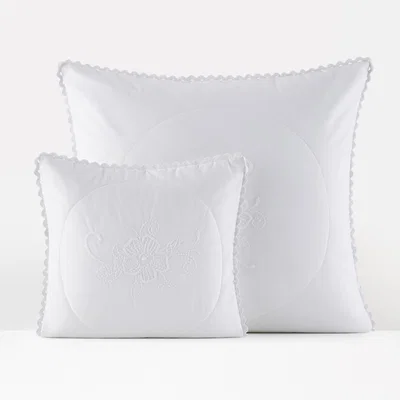 La Redoute Tennessee Quilted and Embroidered Pillowcase