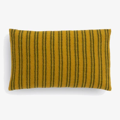 La Redoute Asti Ikat Print Cotton Muslin Rectangular Cushion Cover