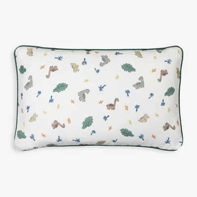 La Redoute Dino Dinosaur Cotton Muslin Rectangular Cushion Cover