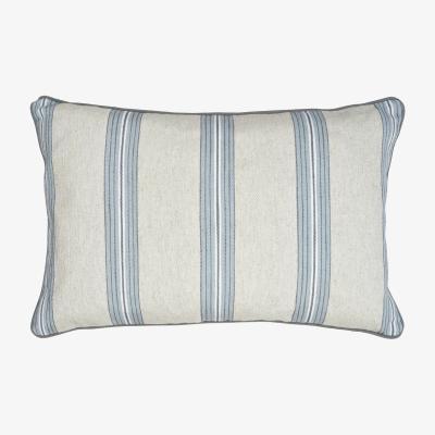 La Redoute Soft Slub Linen Stripe with Cord Trim Filled Cushion 40x60cm