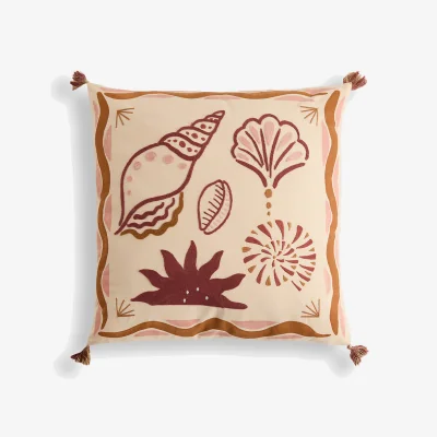 La Redoute Kiana Square Cushion Cover in Cotton, 45 X 45cm