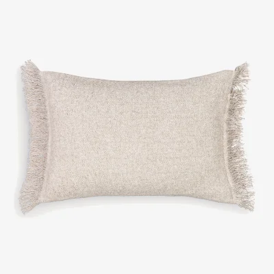 La Redoute Ileia Fringed Linen Blend Cushion Cover