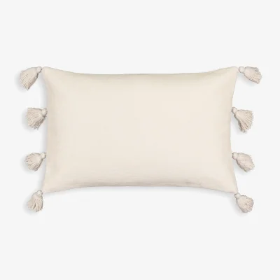 La Redoute Odun Tassell Rectangular Cotton Cushion Cover