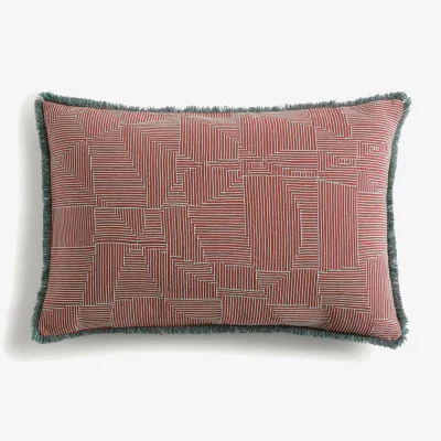 La Redoute Sorine Embroidered Linen/Cotton Cushion Cover