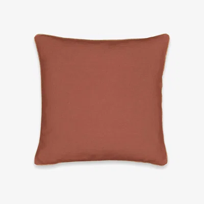 La Redoute Onega Golden Bias 100% Washed Linen Cushion Cover