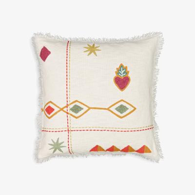 La Redoute Alvarao 50 x 50cm Embroidered 100% Cotton Cushion Cover