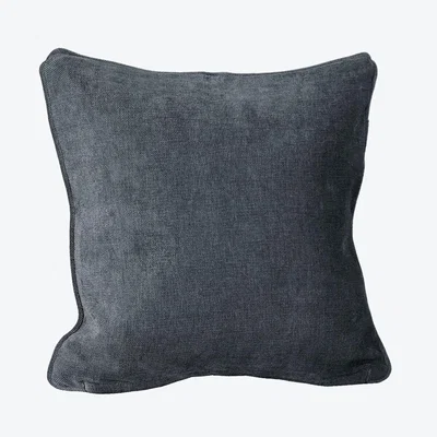 La Redoute Pair of Pewter Chenille Cushion Covers 44x44cm