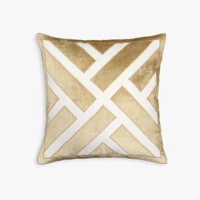 La Redoute Koti Graphic Metallic 100% Cotton Cushion Cover