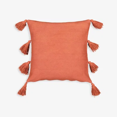 La Redoute Odun Tassell Rectangular 100% Cotton Cushion Cover