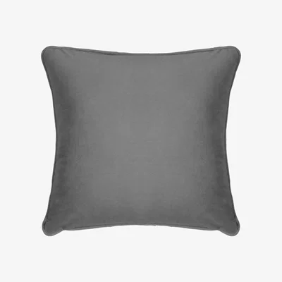 La Redoute Clever Velvet Mid Grey Filled Cushion 44x44cm