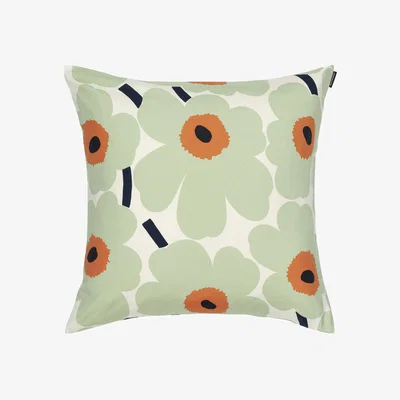 Made in Design Unikko Cushion cover textile green / 50 x 50 cm - Marimekko