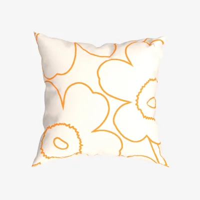 Made in Design Piirto Unikko Cushion cover textile white / 60 x 60 cm - Marimekko