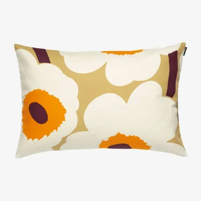 Made in Design Unikko Cushion cover textile orange / 60 x 40 cm - Marimekko