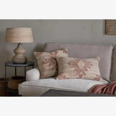 Nkuku nkuku Nila Gul Cushion Cover | Textiles | Rust | 50 x 50 cm