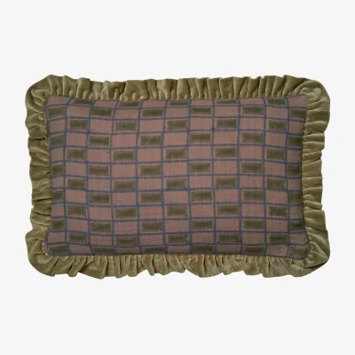 Nordic Nest Classic Collection Block cushion cover 40x60 cm Purple