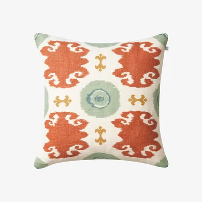 Nordic Nest Chhatwal & Jonsson Mahal cushion cover 50x50 cm Aqua-heaven blue-apricot-khaki
