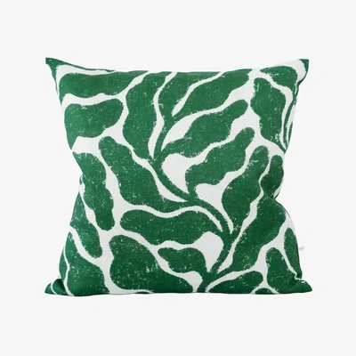 Nordic Nest Fine Little Day Leaves cushion cover 48x48 cm Green