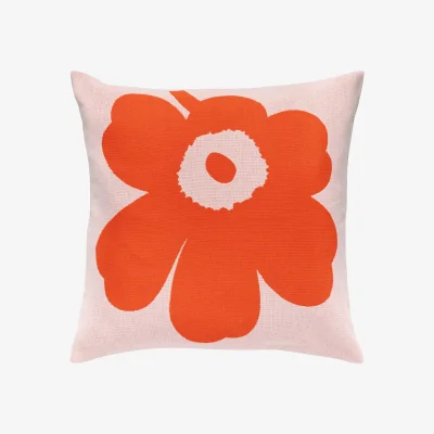 Nordic Nest Marimekko Unikko cushion cover 50x50 cm Pink orange red