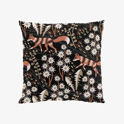 Nordic Nest Arvidssons Textil Stjärnspeja cushion cover 47x47 cm Black-rust