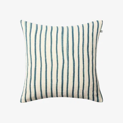 Nordic Nest Chhatwal & Jonsson Jaipur Stripe cushion cover 50x50 cm Heaven blue-palace blue