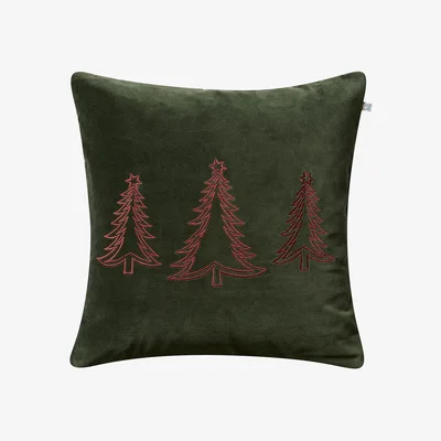Nordic Nest Chhatwal & Jonsson Pine Tree cushion cover 50x50 cm Forest green