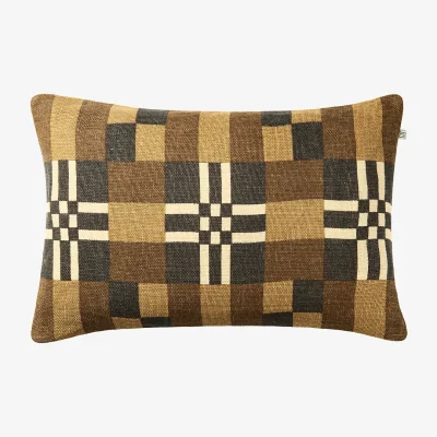 Nordic Nest Chhatwal & Jonsson Ravi cushion cover Taupe-Khaki-Dark Brown 40x60 cm