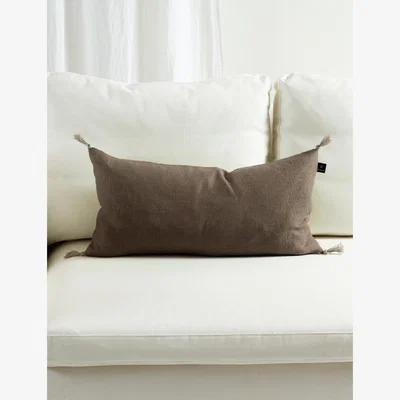 Nordic Nest Himla Sunshine cushion cover tassel 30x60 cm Coffee