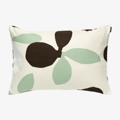 Nordic Nest Marimekko Pieni Omppo cushion cover White green 40x60 cm