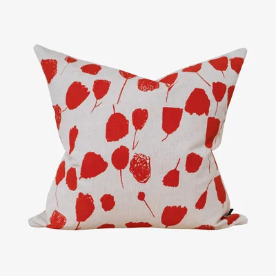 Nordic Nest Fine Little Day Bouquet cushion cover 48x48 cm Nature-poppy red
