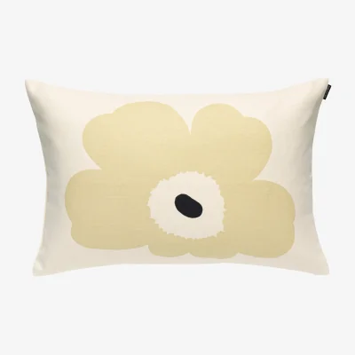 Nordic Nest Marimekko Unikko cushion cover 40x60 cm White light brown