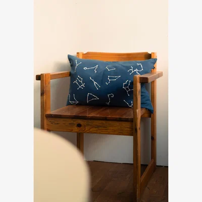 Nordic Nest Fine Little Day Star sign cushion cover 38x58 cm Blue-White