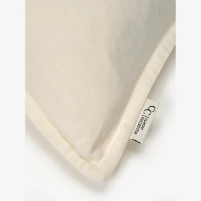 Nordic Nest Classic Collection Classic Velvet cushion cover 50x50 cm White