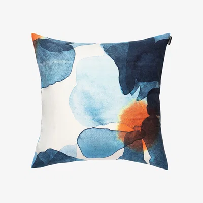 Nordic Nest Marimekko Valssi cushion cover 50x50 cm White-dark blue-orange