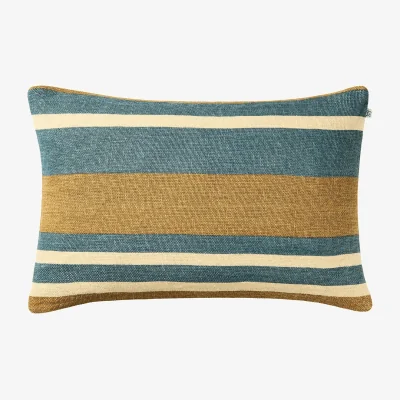 Nordic Nest Chhatwal & Jonsson Vera cushion cover Khaki-Heaven Blue 40x60 cm
