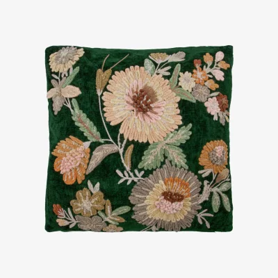 Nordic Nest House Doctor Bota cushion cover Green-pink 50x50 cm