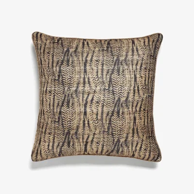OKA OKA, Elemeri Cushion Cover - Indigo, Cushion Covers, Silk, Floral