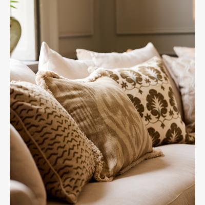 OKA OKA, Samamit Cushion Cover - Olive, Cushion Cover
