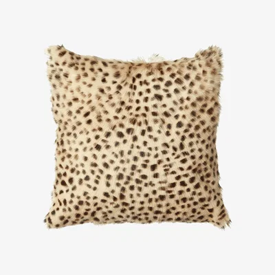 OKA OKA, Chyangra Goat Hair Cushion Cover - Cheetah, Cushion Covers, Goat Hair, Animal
