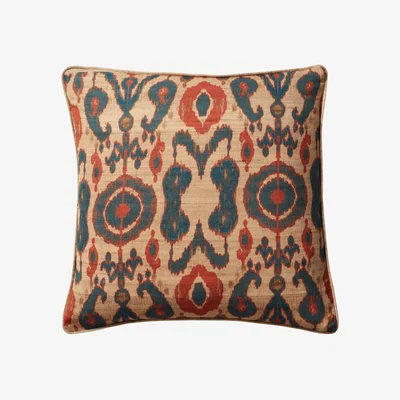 OKA OKA, Koyari Cushion Cover - Teal Blue, Cushion Covers, Silk, Printed