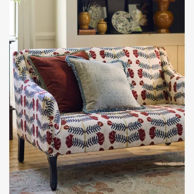 OKA OKA, Elveden Velvet Cushion - Russet, Cushion Cover
